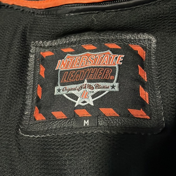 Mens medium Interstate leather motorcycle jacket - Picture 4 of 5